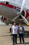 Anne et Jean-Pierre deavant le DC 3