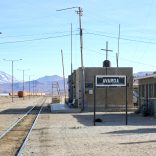 Bolivie - Salar de Uyuni, la gare.